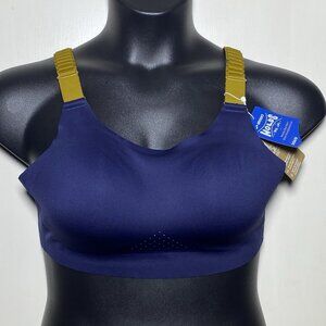 Brooks NWT 38 A/B Dare Scoopback Run Navy Olive Sports Bra High Impact